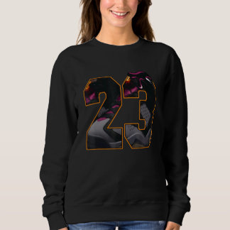 Tropfen Nr. 23 Retro Bordeaux 6s Matching Sweatshirt