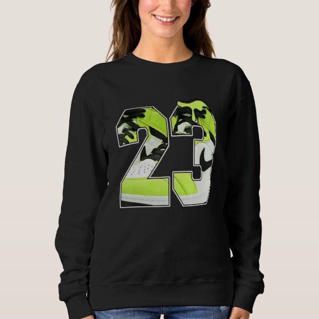 Tropfen Nr. 23 Retro High Og Visionaire Volt 1s Ma Sweatshirt (Vorderseite)