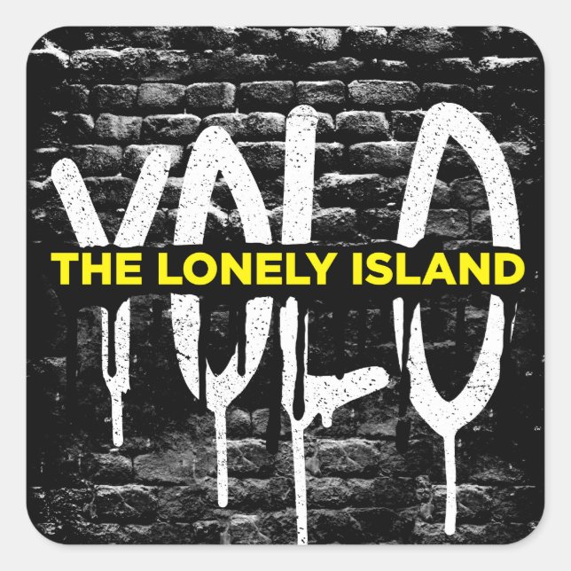 Tropfen Quadratischer Aufkleber (Vorderseite)