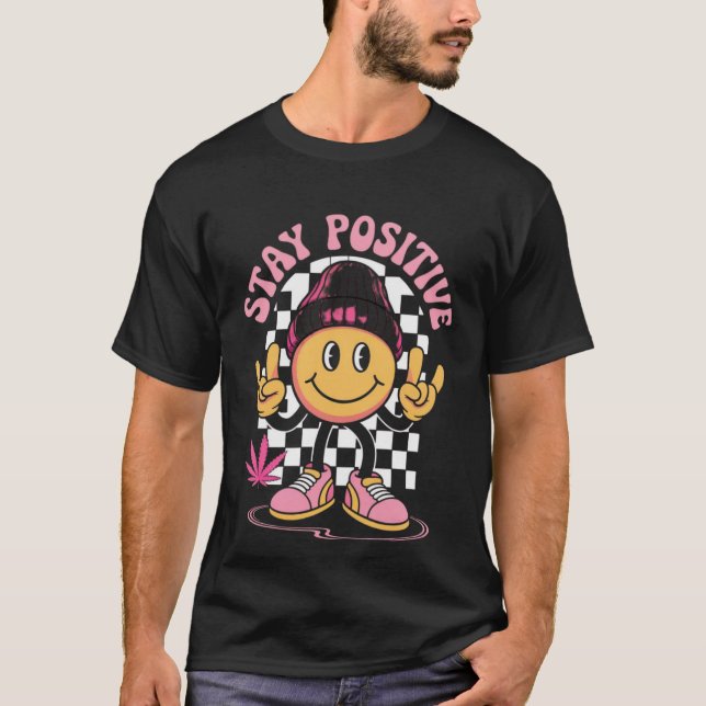 Tropfen Smiley T - Shirt - Grunge Aesthetic Street (Vorderseite)