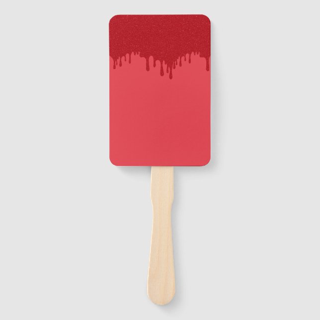 Tropfen Tomato Red Custom Fans - Set von 10 Fächer (Vorderseite)