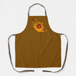 Tropfen Tropfen Doppelteapot Brown Schürze