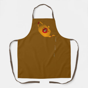 Tropfen Tropfen Doppelteapot Brown Schürze
