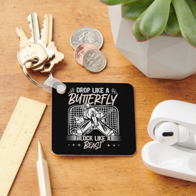 Tropfen wie ein Schmetterlingsblock wie ein Bestie Schlüsselanhänger (Schreibtisch)