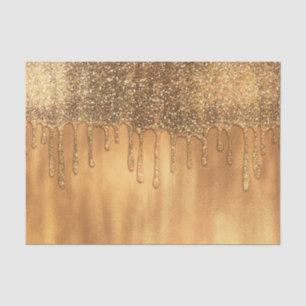 Tropfend in Gold Honig Glitter Sweet 16 Party Seidenpapier