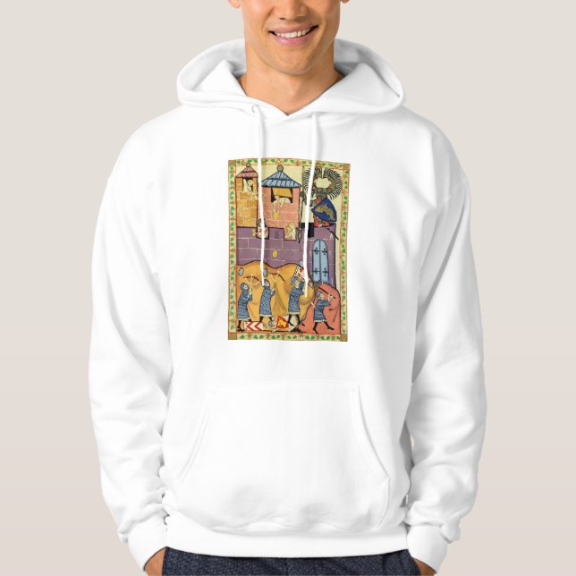 Tropfende Felsen, Codex Manesse aus dem 14. Jahrhu Hoodie (Vorderseite)