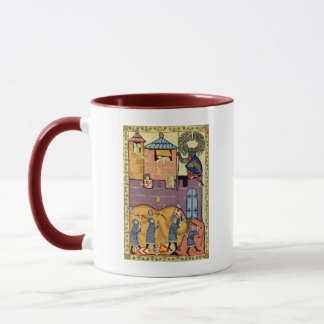 Tropfende Felsen, Codex Manesse aus dem 14. Jahrhu Tasse