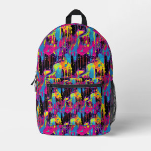 tropfende Graffiti-Malerei Bedruckter Rucksack