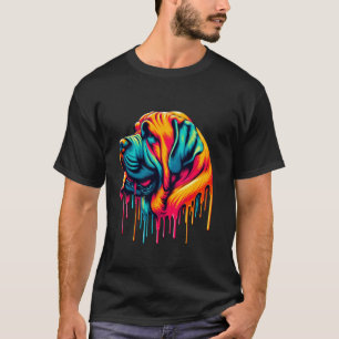 Tropfende Kunst Englische Dogge T-Shirt