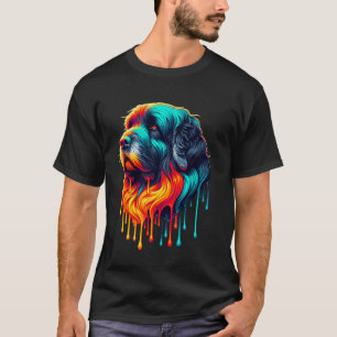 Tropfende Kunstmalerei Bouvier Des Flandern T-Shirt