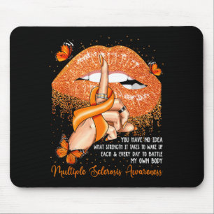Tropfende Lippen Schmetterlinge Multiple Sklerose Mousepad