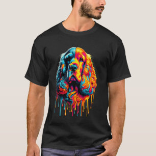 Tropfende Malerei Kunst English Cocker Spaniel Spa T-Shirt