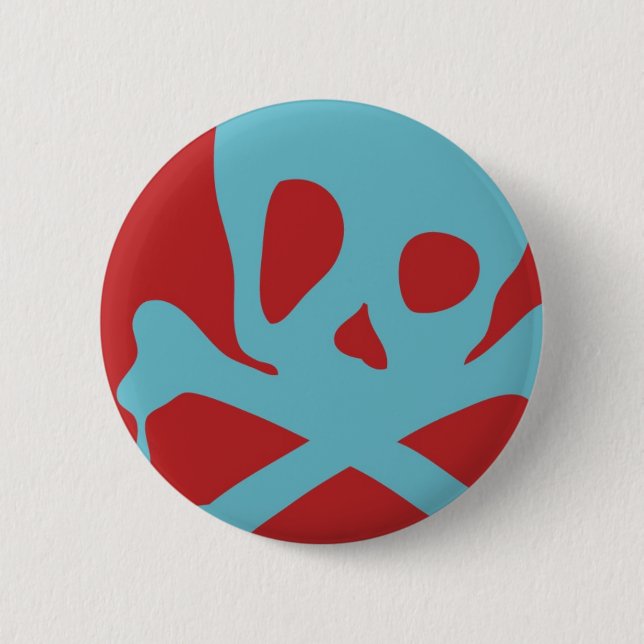 Tropfender Schädel Button (Vorderseite)