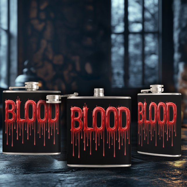 Tropfendes Blut Flachmann (Von Creator hochgeladen)