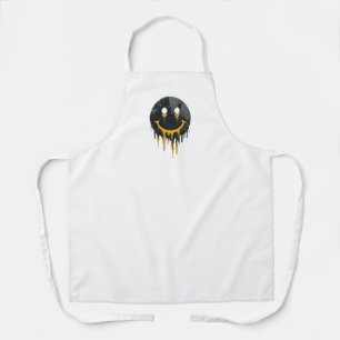 Tropfendes Smiley-Gesicht-Schürze Schürze