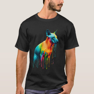 Tropffarbe Art Peruanischen Haarlosen Hund T-Shirt