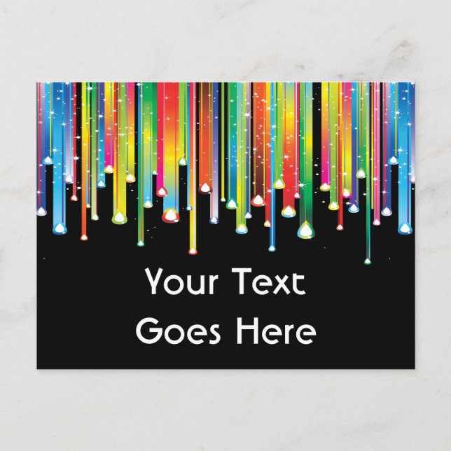 Tropflinien der Paint Postcard Postkarte (Vorderseite)