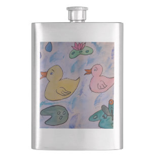 Tropfseile auf dem Ducklings Classic Flask Flachmann