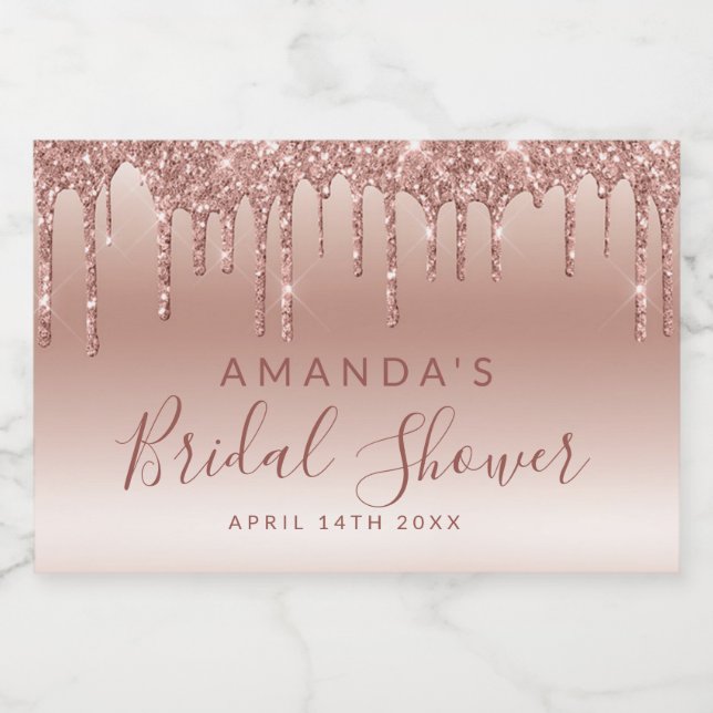 Tropfsteinhöhle Rose Gold Mini Frische Weinkeller (Einzelnes Label)