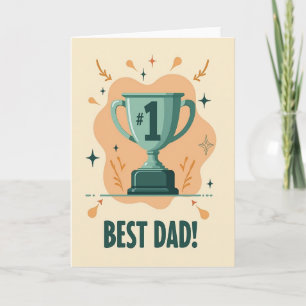 Trophäe Bester Vater Grafikkarte Karte