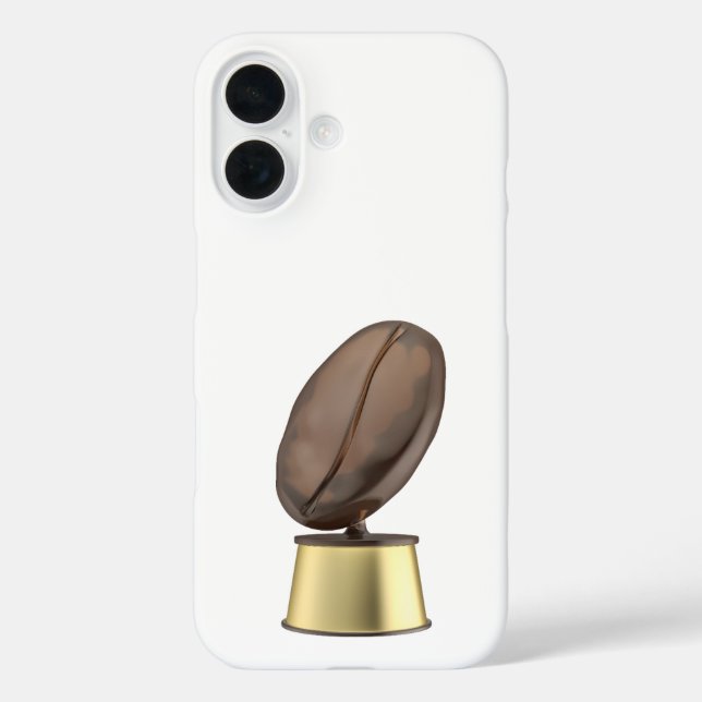 Trophäe mit Kaffeebohne Case-Mate iPhone Hülle (Rückseite)