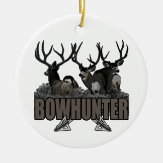 Trophäe sträubt sich Bowhunter Keramik Ornament