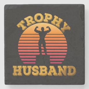 Trophäen-Ehemann Steinuntersetzer