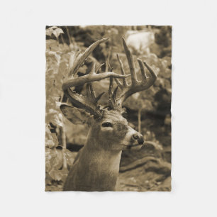 Trophäenhirsch Fleecedecke