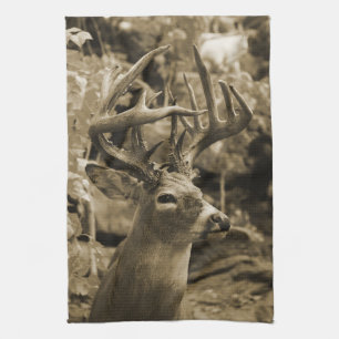 Trophäenhirsch Küchentuch