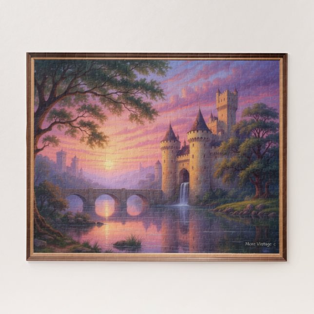 TROPHÄISCHE BURG ILLUSTRATION PUZZLE (Horizontal)