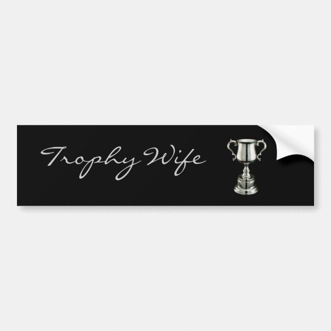 trophy1, Trophäe-           Ehefrau Autoaufkleber (Vorne)