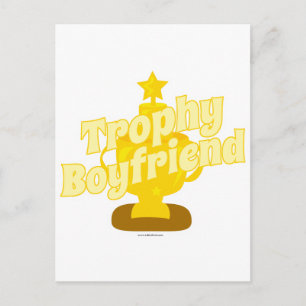 Trophy Boyfriend Liebe Mein Mann Postkarte