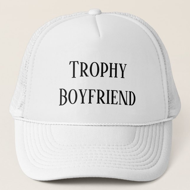 Trophy Boyfriend Weihnachtsgeschenk Hat Truckerkappe (Vorderseite)