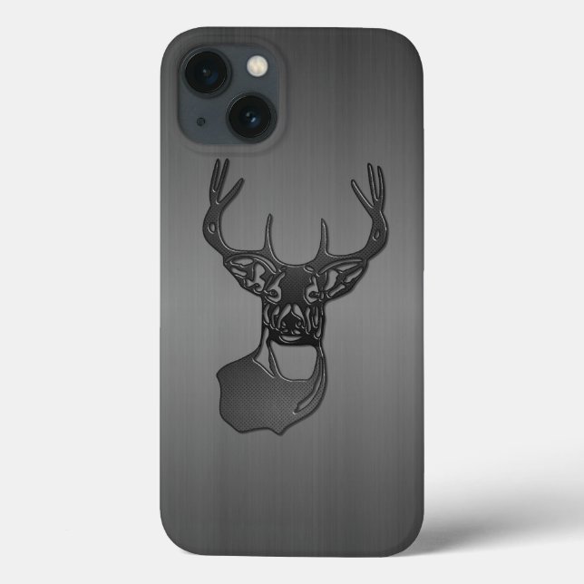 Trophy Buck Deer - Brushed Gun Metal Case-Mate iPh iPhone Hülle (Rückseite)