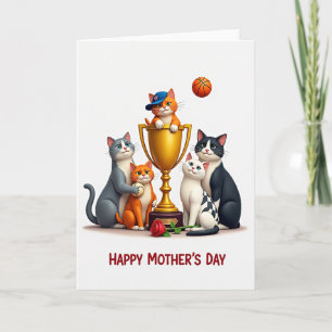 Trophy Cats Muttertags-Grüße Karte