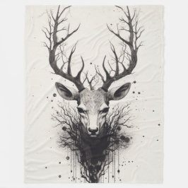 "Trophy Deer" Fleecedecke