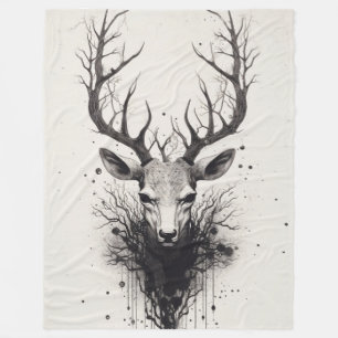 "Trophy Deer" Fleecedecke