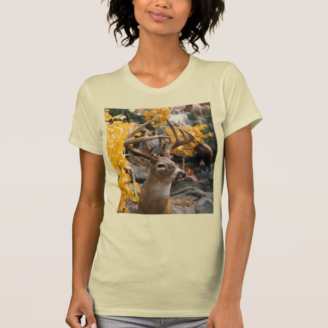 Trophy Deer Keramik Tile T-Shirt (Vorderseite)