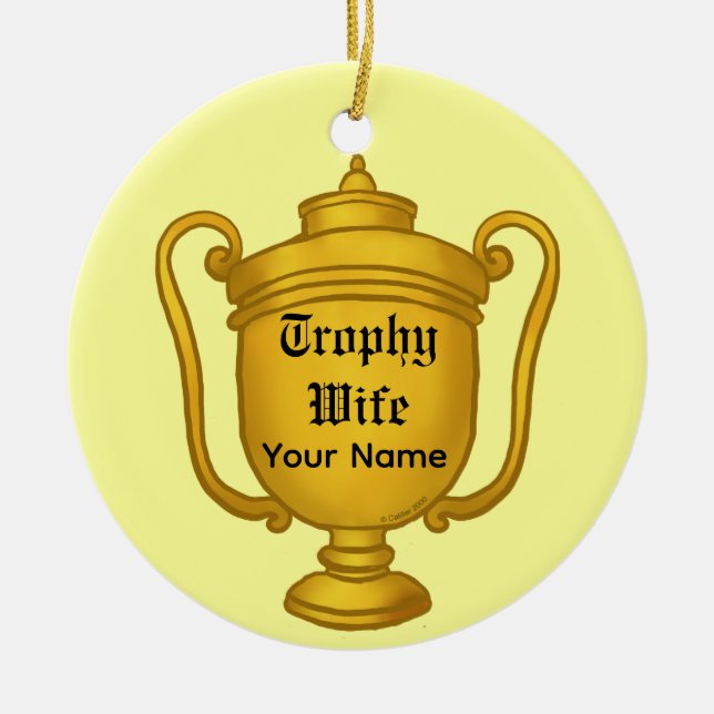 Trophy-Ehefrau Keramikornament (Vorne)