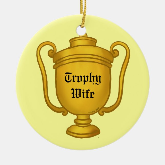 Trophy-Ehefrau Keramikornament (Vorne)