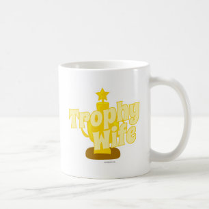Trophy Ehefrau Spaß Gewinner Logo-Design Kaffeetasse