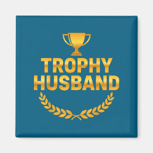 Trophy Ehemann Hochzeit Jubiläum Grafik Kunst Magnet