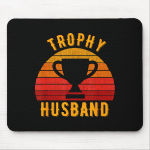 Trophy Ehemann Lustiges Design für Illustration Mousepad
