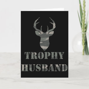 Trophy Ehemann Lustiges Männer Geschenk T-Shirt  Karte