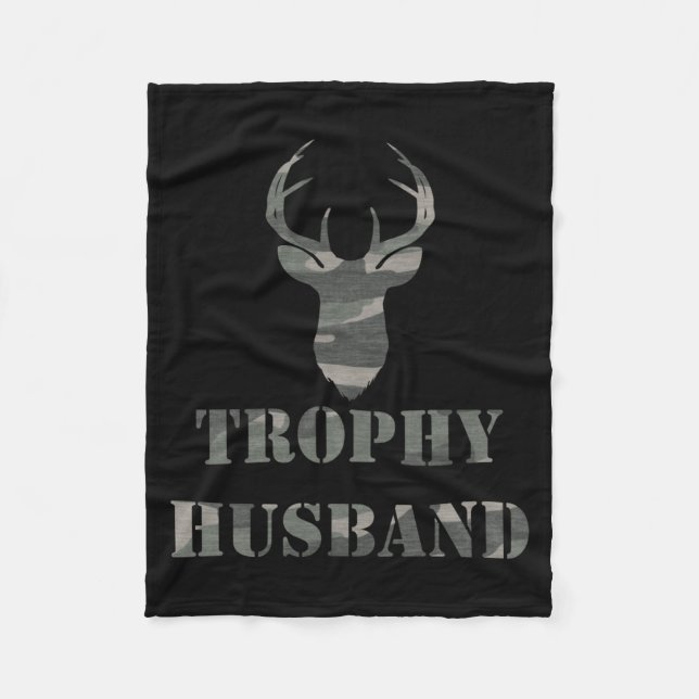 Trophy Ehemann Lustiges Männergeschenk T-Shirt  Fleecedecke (Vorderseite)