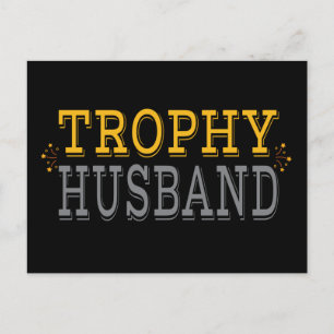 Trophy Ehemann Postkarte