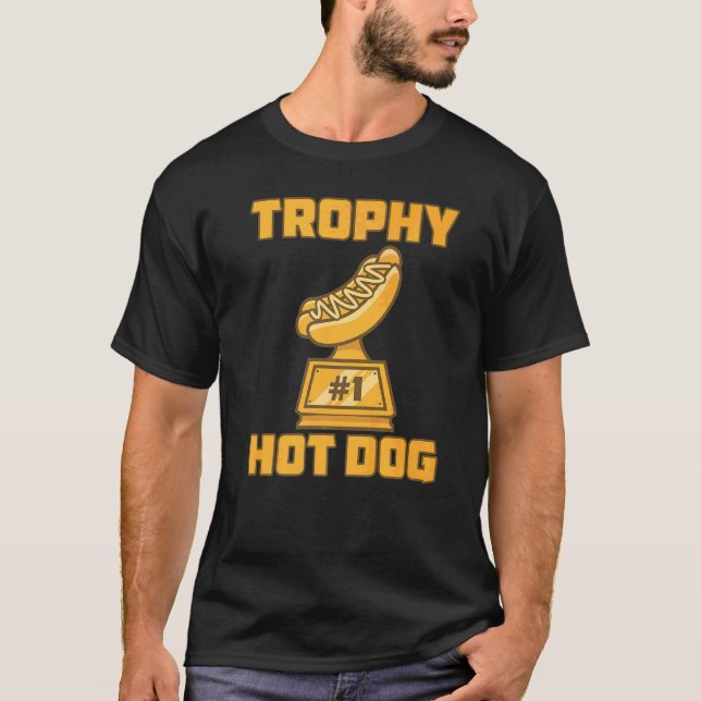 Trophy Hot Dog Award Gewinner-Preis T-Shirt (Vorderseite)