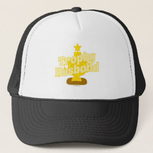 Trophy Husband Cheeky Spaß Motto Cartoon Truckerkappe