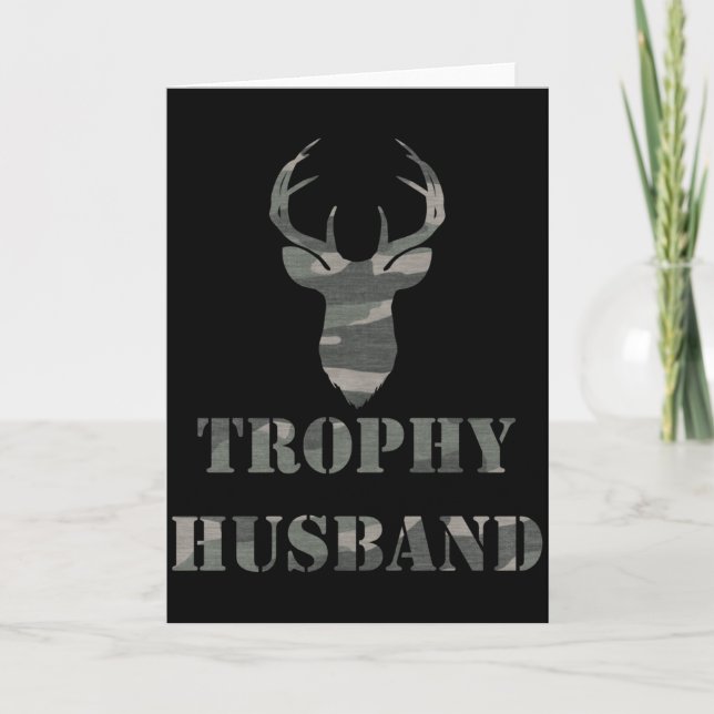 Trophy Husband Funny Mens Gift T Shirt  Karte (Vorderseite)