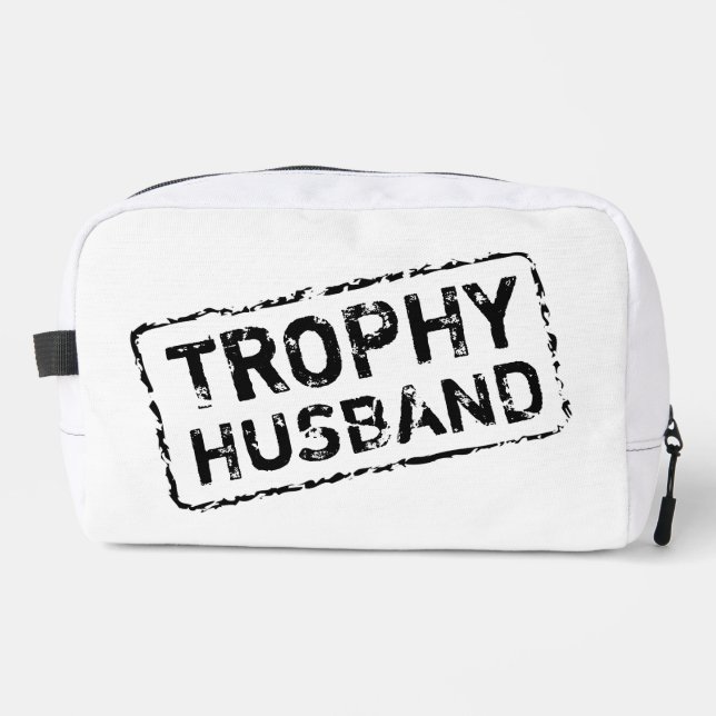 Trophy Husband lustige Toilettenbeutel Reisekit Waschbeutel (Vorderseite)